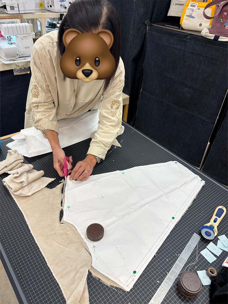 ソーイング教室(フリース生地のトップス)01