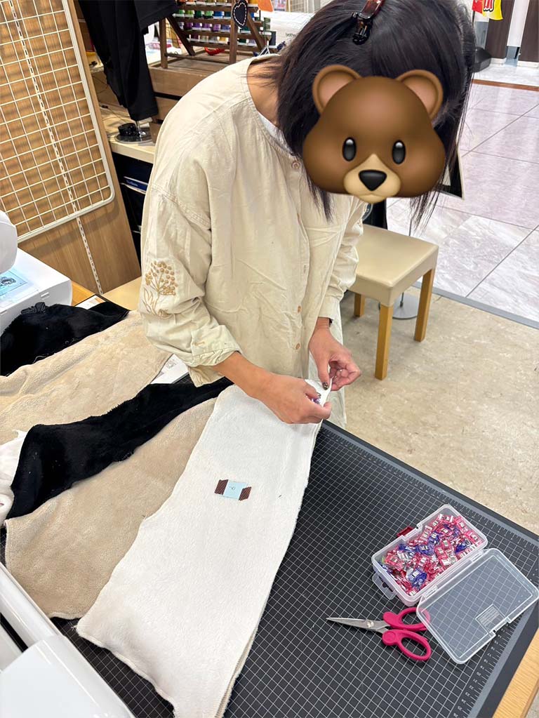 ソーイング教室(フリース生地のトップス)06