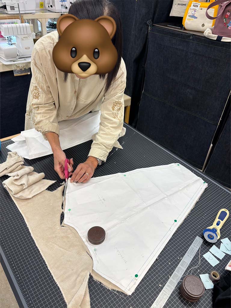 ソーイング教室(フリース生地のトップス)07