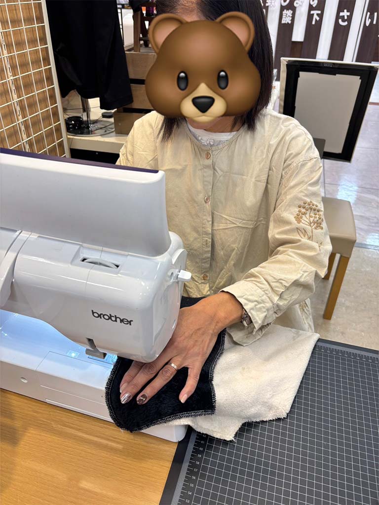 ソーイング教室(フリース生地のトップス)08