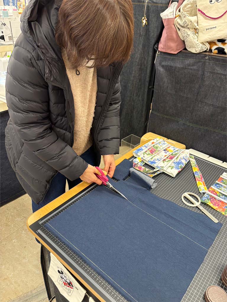 ソーイング教室（畳縁のバック作り）03