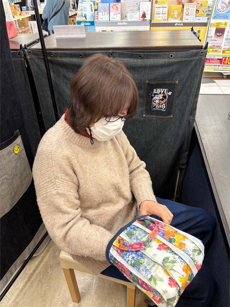 ソーイング教室（畳縁のバック作り）07